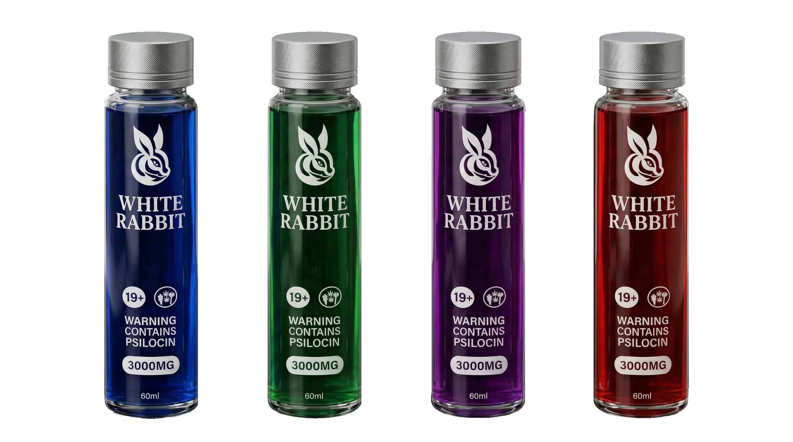 White Rabbit Combo Pack of four mushroom drink flavors